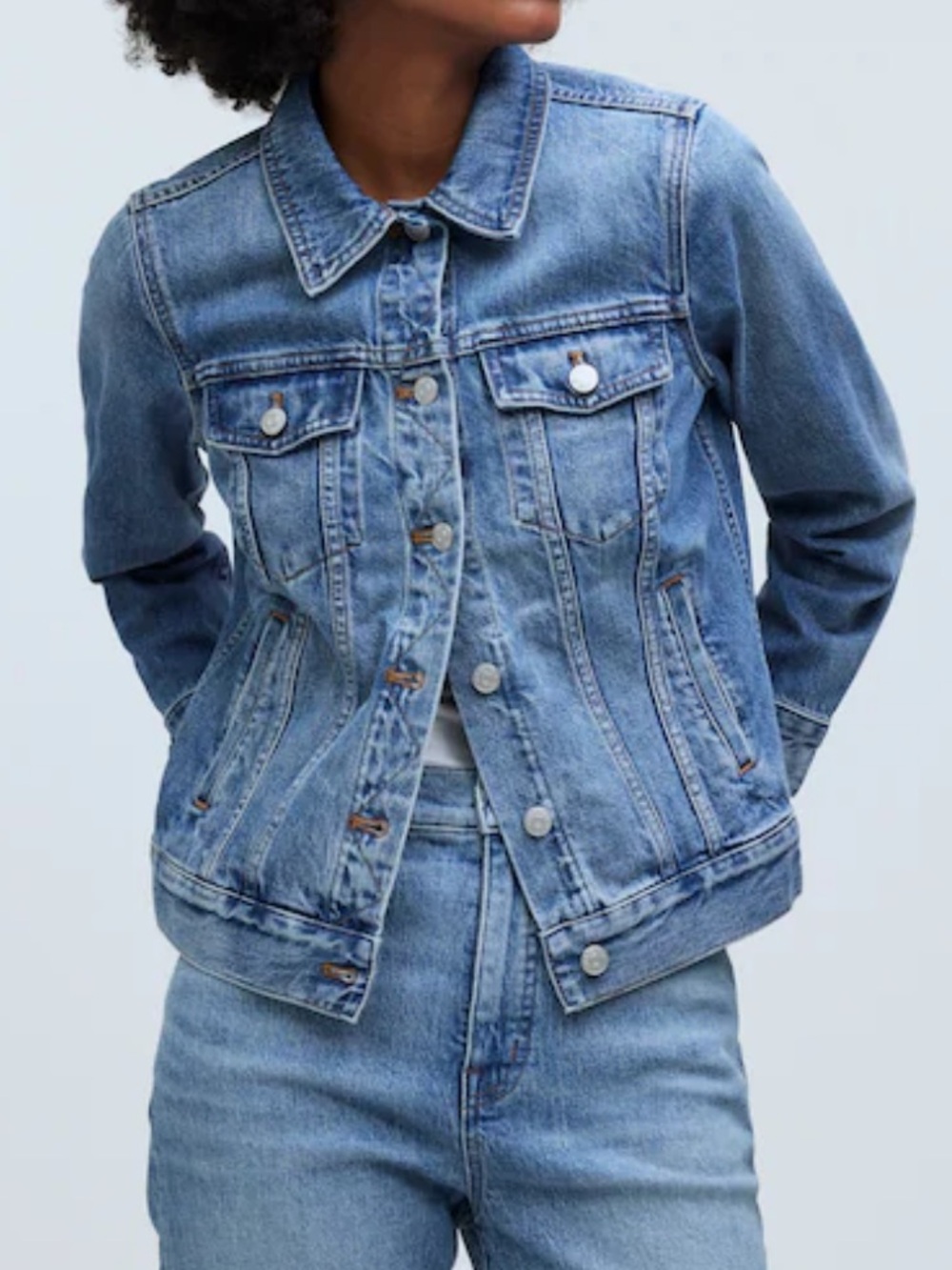 NWT 🌟 MADEWELL 🌟 CLASSIC DENIM JEAN JACKET MEDIUM WASH SZ M